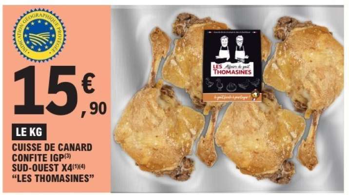 CUISSE DE CANARD CONFITE IGP