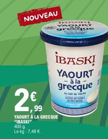 YAOURT À LA GRECQUE “IBASKI”