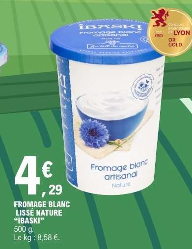 FROMAGE BLANC LISSÉ NATURE "IBASKI"