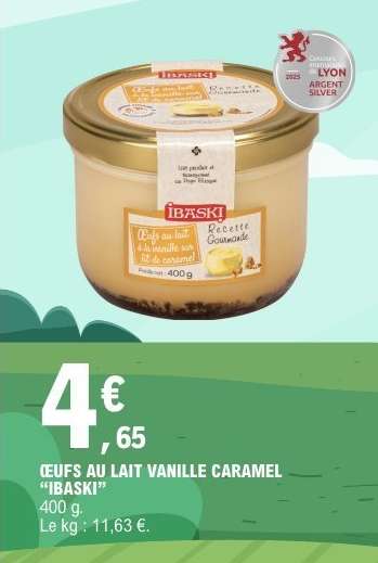 Œufs au lait vanille caramel “Ibaski”