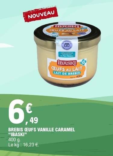 BREBIS ŒUFS VANILLE CARAMEL “IBASKI”
