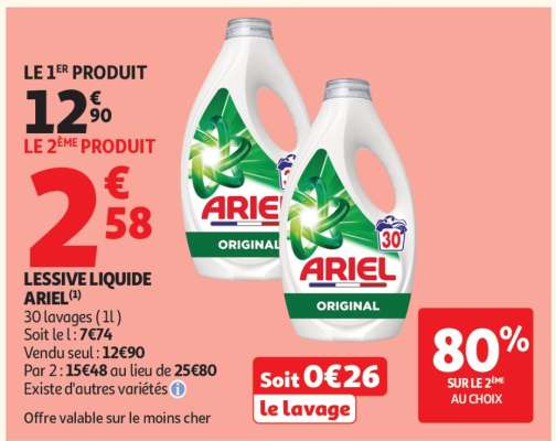 LESSIVE LIQUIDE "ARIEL"