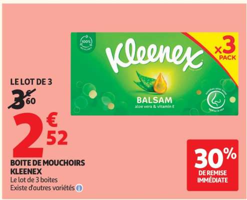 BOÎTE DE MOUCHOIRS “KLEENEX”
