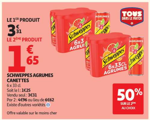 SCHWEPPES AGRUMES CANETTES