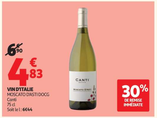 VIN D'ITALIE MOSCATO D'ASTI DOCG