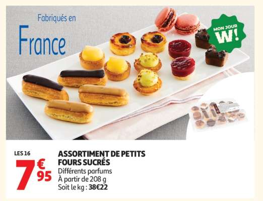 Assortiment De Petits Fours Sucrés