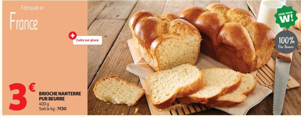 Brioche Nanterre Pur Beurre