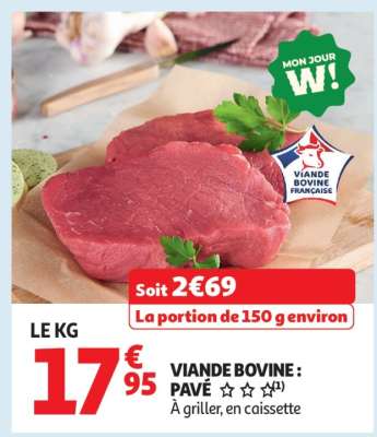 Viande Bovine : Pavé***