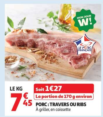 Porc : Travers Ou Ribs