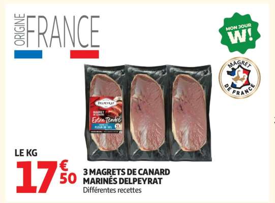 3 Magrets De Canard Marinés Delpeyrat