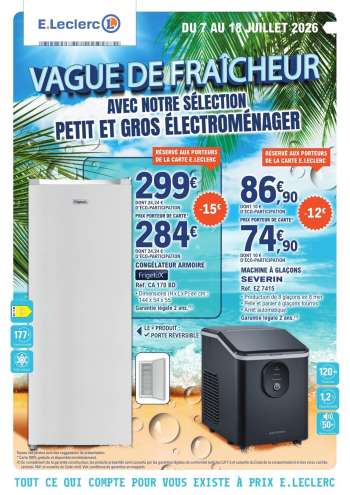 Catalogue E.Leclerc - 07/07/2026 - 18/07/2026.