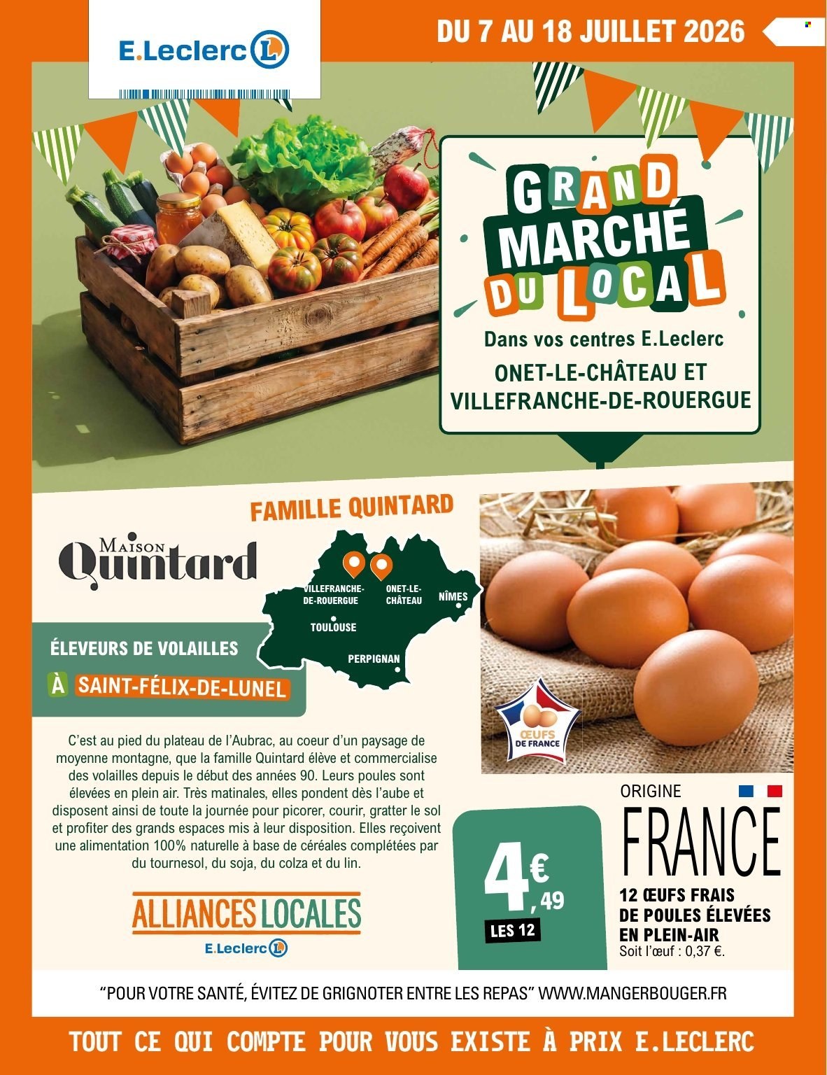 Catalogue E.Leclerc - 07/07/2026 - 18/07/2026. Page 1