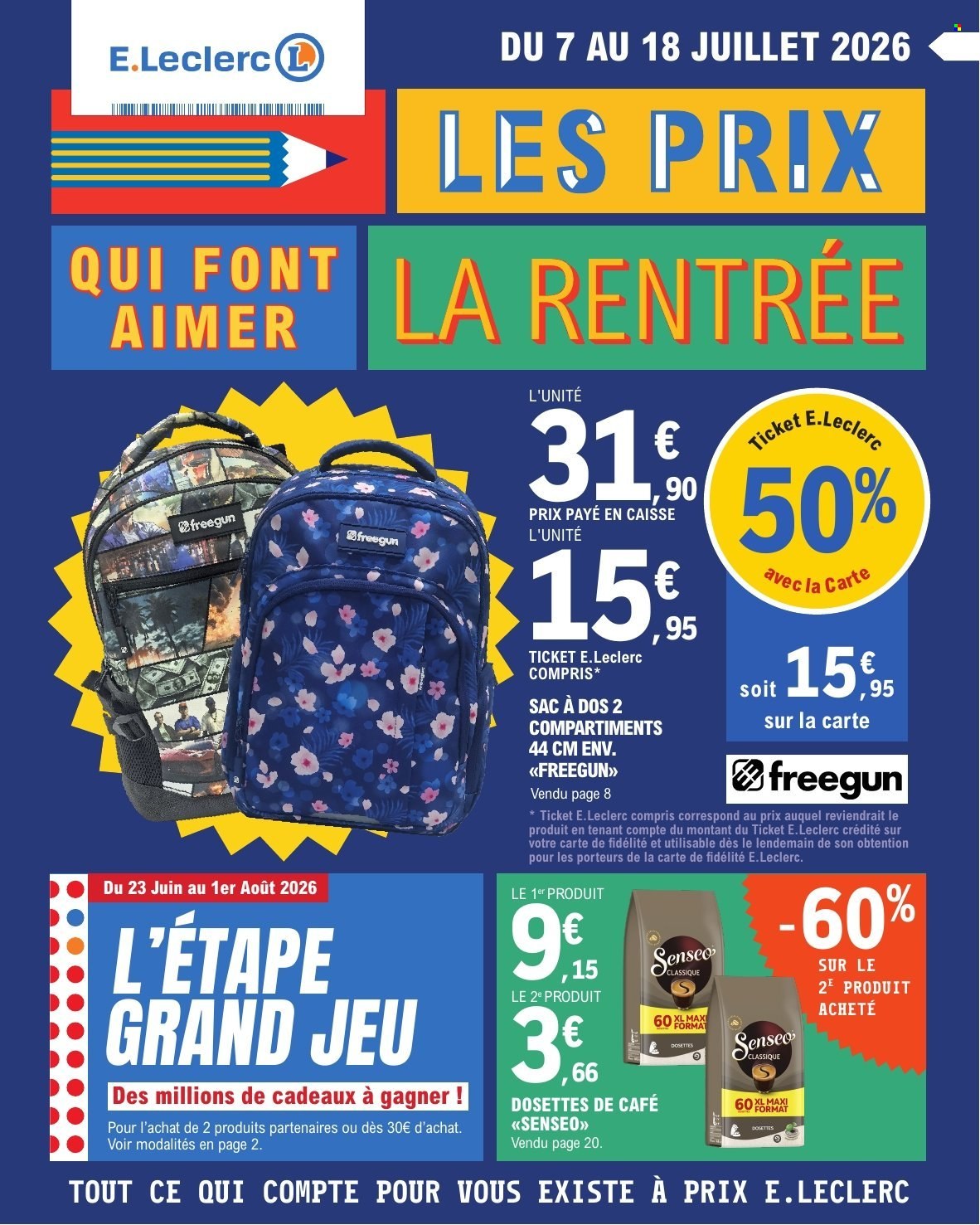 Catalogue E.Leclerc - 07/07/2026 - 18/07/2026. Page 1
