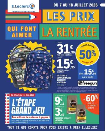 Catalogue E.Leclerc - 07/07/2026 - 18/07/2026.
