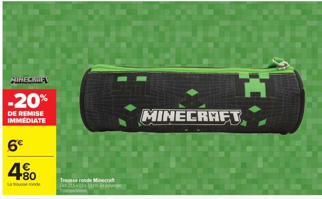 Trousse ronde MINECRAFT