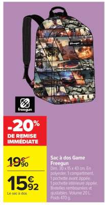 Sac à dos Game Freegun