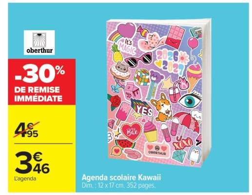 Agenda scolaire Kawaii