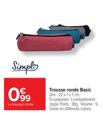 Trousse ronde basic