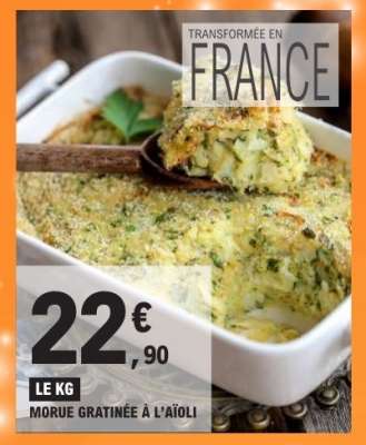 MORUE GRATINÉE À L’AÏOLI