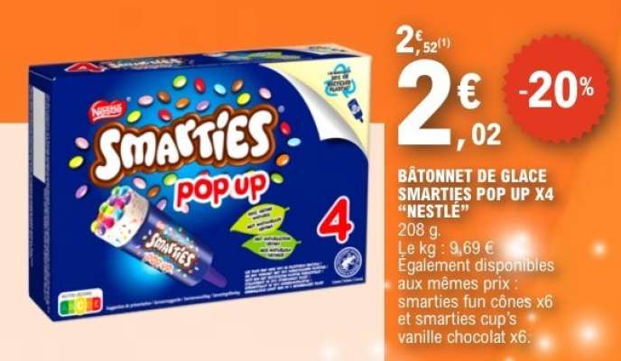 SMARTIES POP UP x4