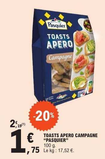 TOASTS APERO CAMPAGNE PASQUIER