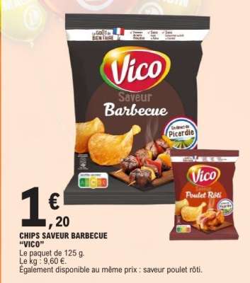 CHIPS SAVEUR BARBECUE "VICO"