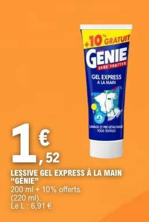 LESSIVE GEL EXPRESS À LA MAIN “GÉNIE”