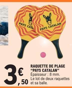 RAQUETTE DE PLAGE “PAYS CATALAN”