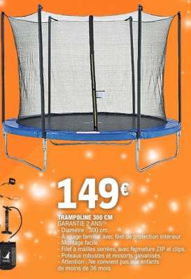 TRAMPOLINE 300 CM