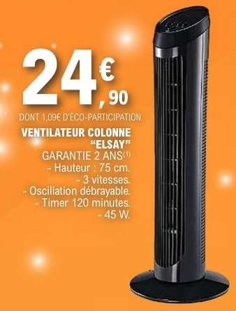VENTILATEUR COLONNE 'ELSAY'