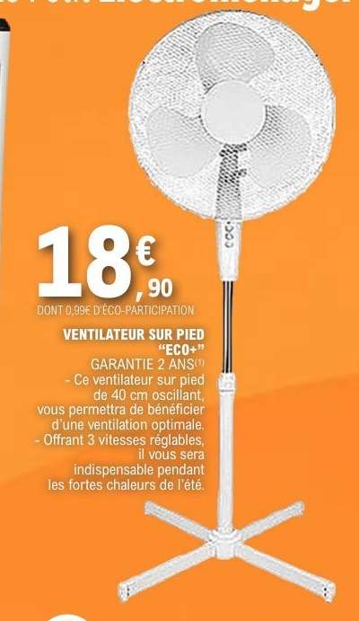 VENTILATEUR SUR PIED “ÉCO+”