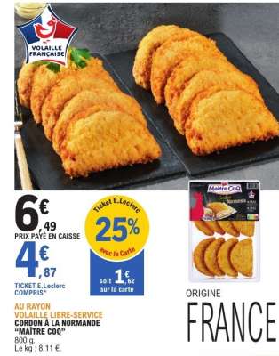 Cordon à la Normande "Maître Coq"