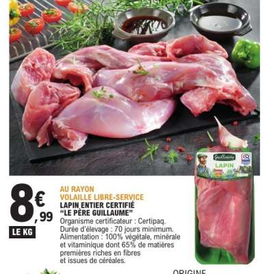 LAPIN ENTIER CERTIFIÉ “LE PÈRE GUILLAUME”