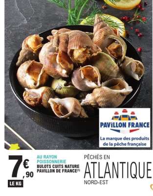 BULOTS CUITS NATURE PAVILLON DE FRANCE