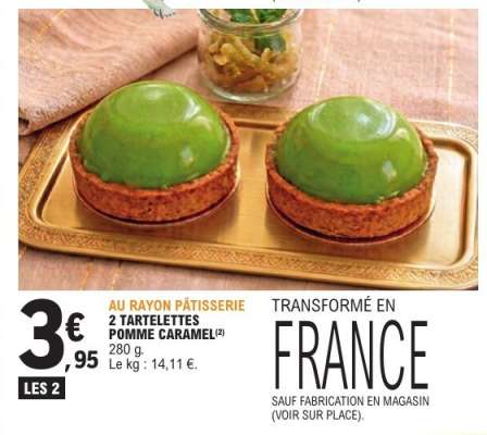 2 TARTELETTES POMME CARAMEL