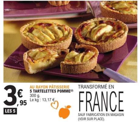 5 TARTELETTES POMME