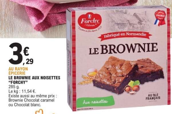 LE BROWNIE AUX NOISETTES "FORCHY"