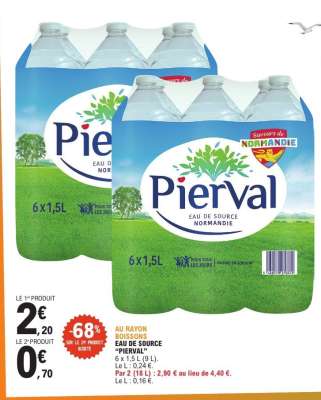 EAU DE SOURCE "PIERVAL"