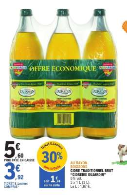 CIDRE TRADITIONNEL BRUT "CIDRERIE DUJARDIN"