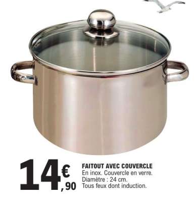 FAITOUT AVEC COUVERCLE