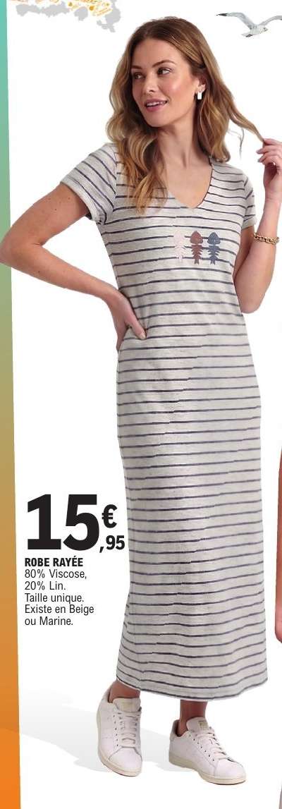 Robe rayée