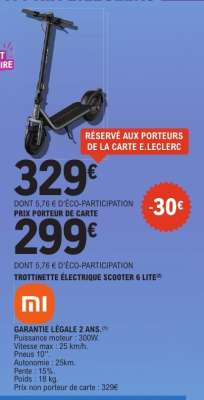 TROTTINETTE ÉLECTRIQUE SCOOTER 6 LITE