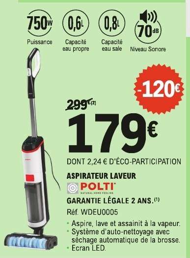 Aspirateur laveur