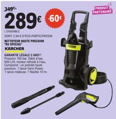 NETTOYEUR HAUTE PRESSION "K6 SPECIAL"