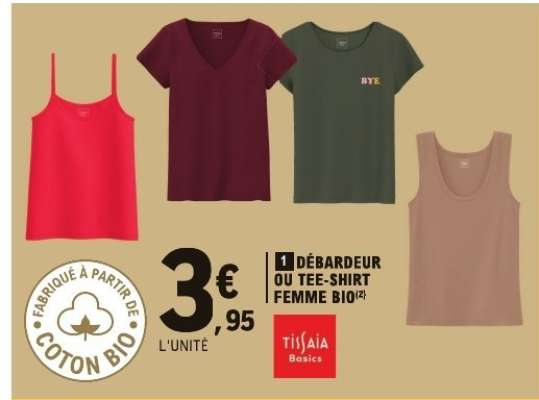 Débardeur ou Tee-shirt Femme Bio