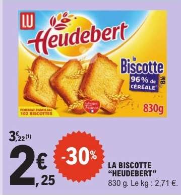 LA BISCOTTE “HEUDEBERT”