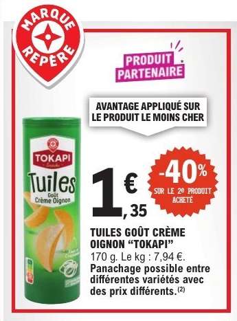 Tuiles goût crème oignon 'Tokapi'
