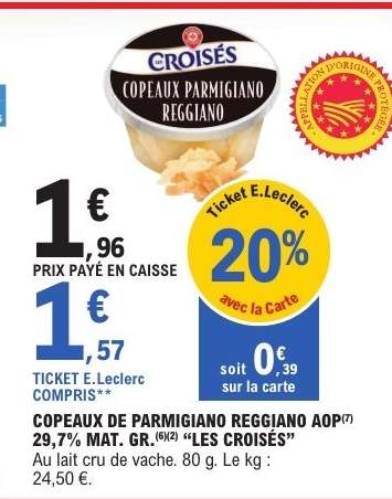 COPEAUX DE PARMIGIANO REGGIANO AOP