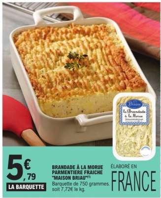 BRANDADE À LA MORUE PARMENTIÈRE FRAÎCHE "MAISON BRIAU"