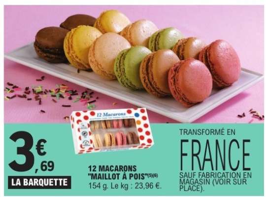 12 Macarons "Maillot à Pois"